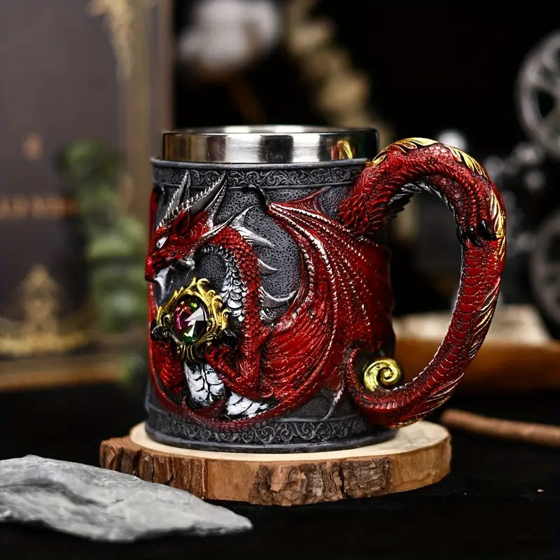 DragonCraft Mug - Mythic Dragon Design