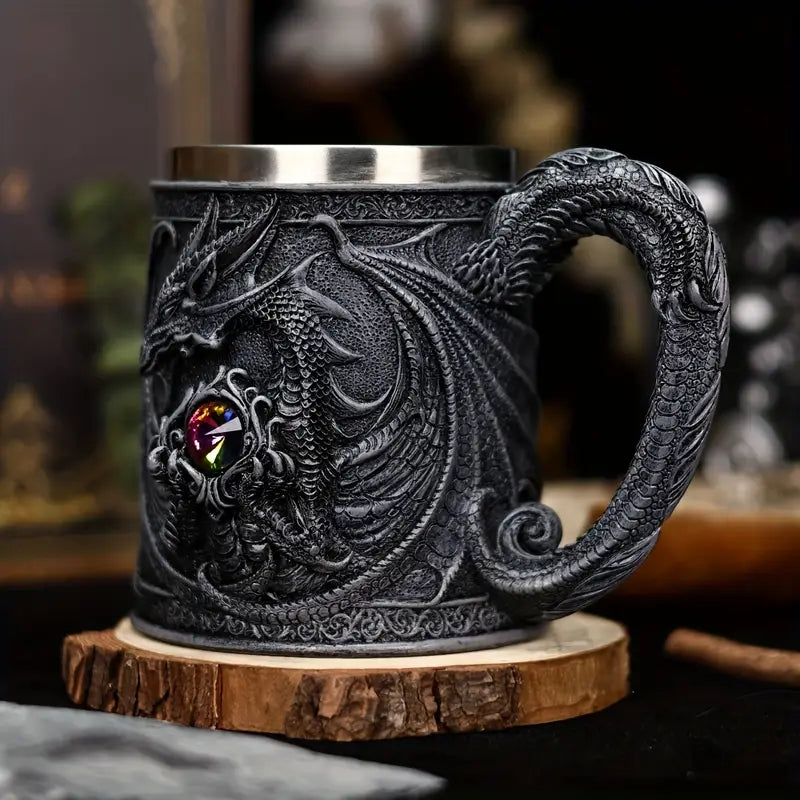 DragonCraft Mug - Mythic Dragon Design