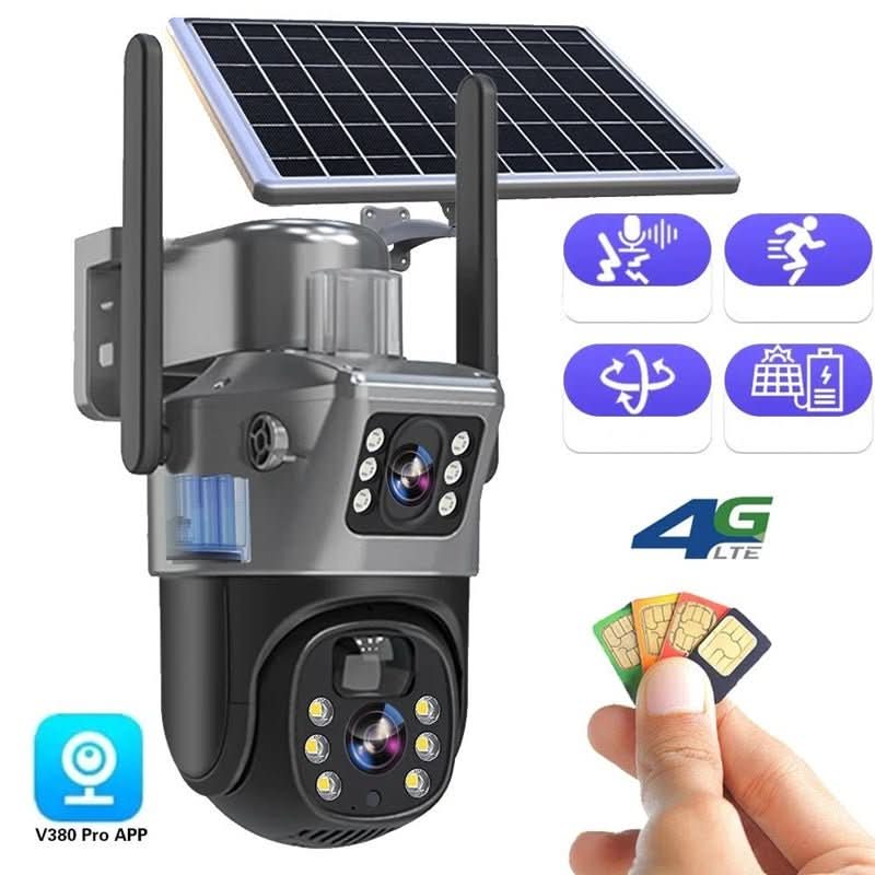 SolarGuard 4K Wireless Surveillance Camera with 360° Control