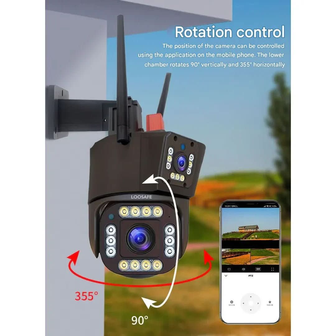 SolarGuard 4K Wireless Surveillance Camera with 360° Control