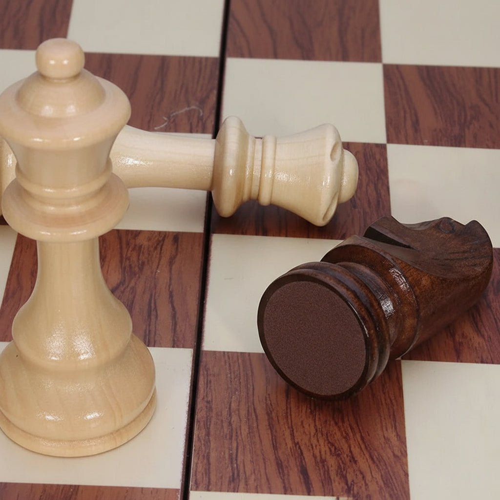 Premium Wooden Chess Set - LuxeCraft Folding Design