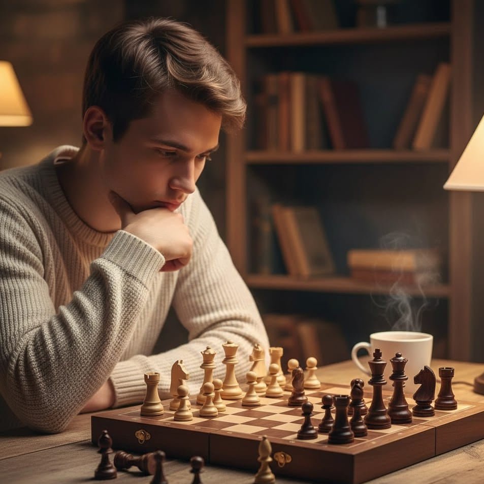 Premium Wooden Chess Set - LuxeCraft Folding Design