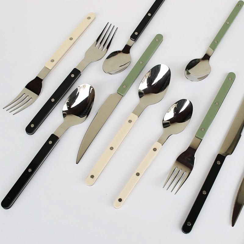 Premium Cutlery Set - EternaCraft Engraved Stainless Steel 4-Piece