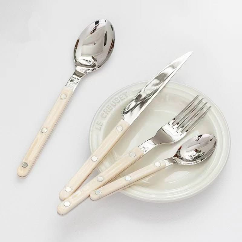 Premium Cutlery Set - EternaCraft Engraved Stainless Steel 4-Piece