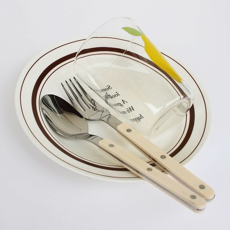 Premium Cutlery Set - EternaCraft Engraved Stainless Steel 4-Piece