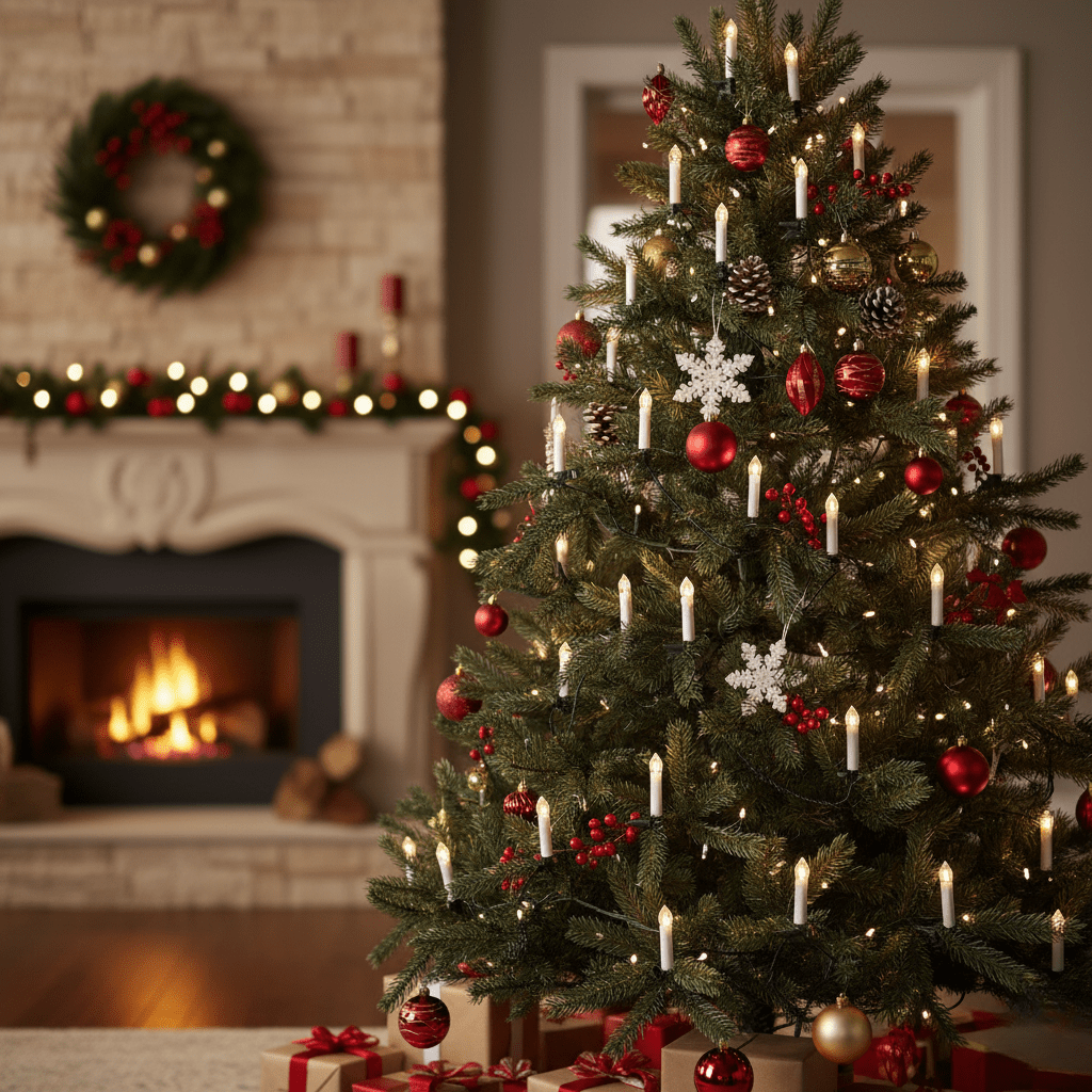 Flickering LED Christmas Candles - Lumina Glow