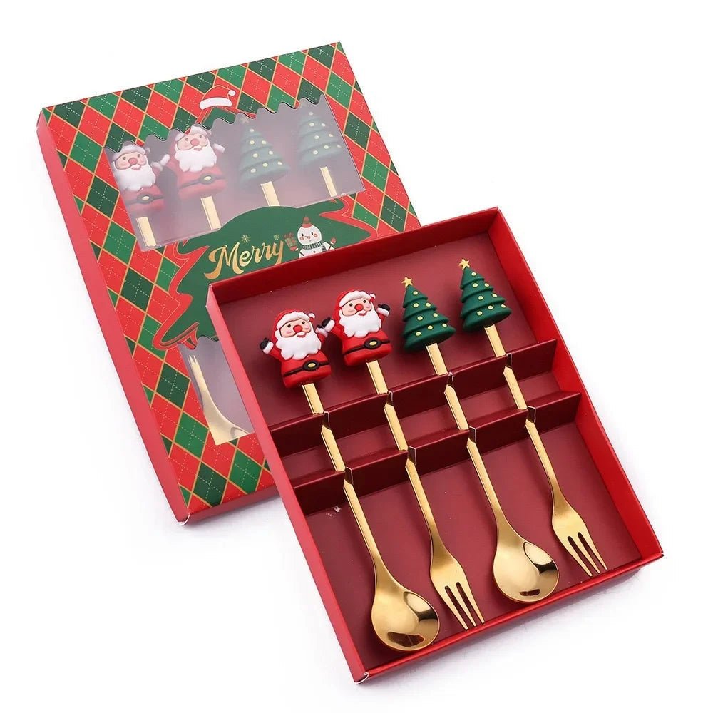 Christmas Spoon & Fork Set - Evergreen Essentials