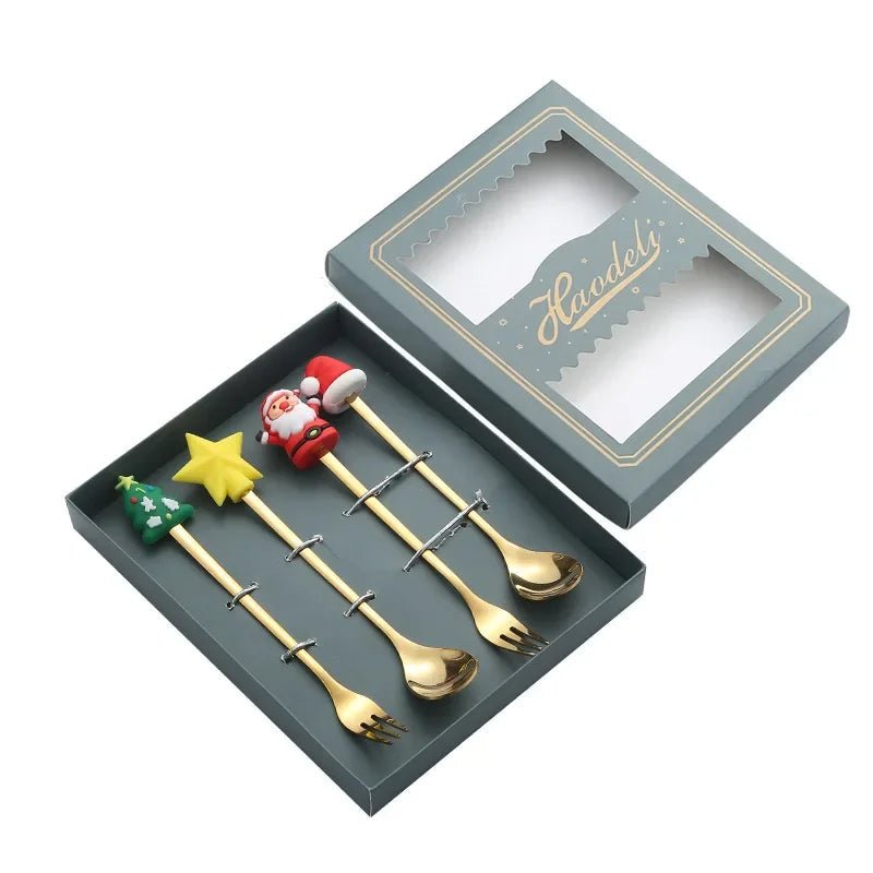 Christmas Spoon & Fork Set - Evergreen Essentials