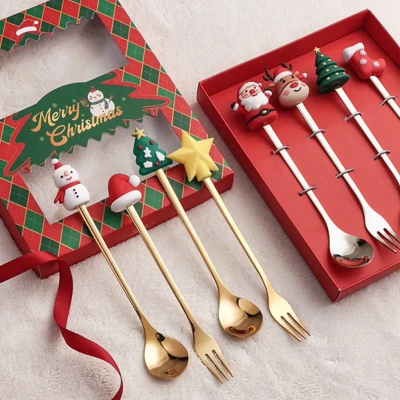 Christmas Spoon & Fork Set - Evergreen Essentials