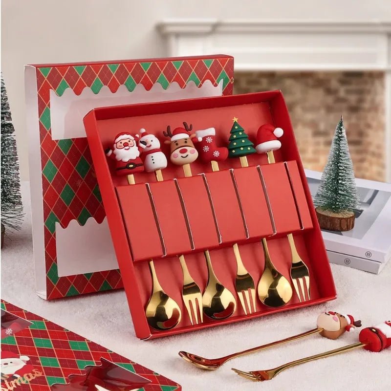 Christmas Spoon & Fork Set - Evergreen Essentials