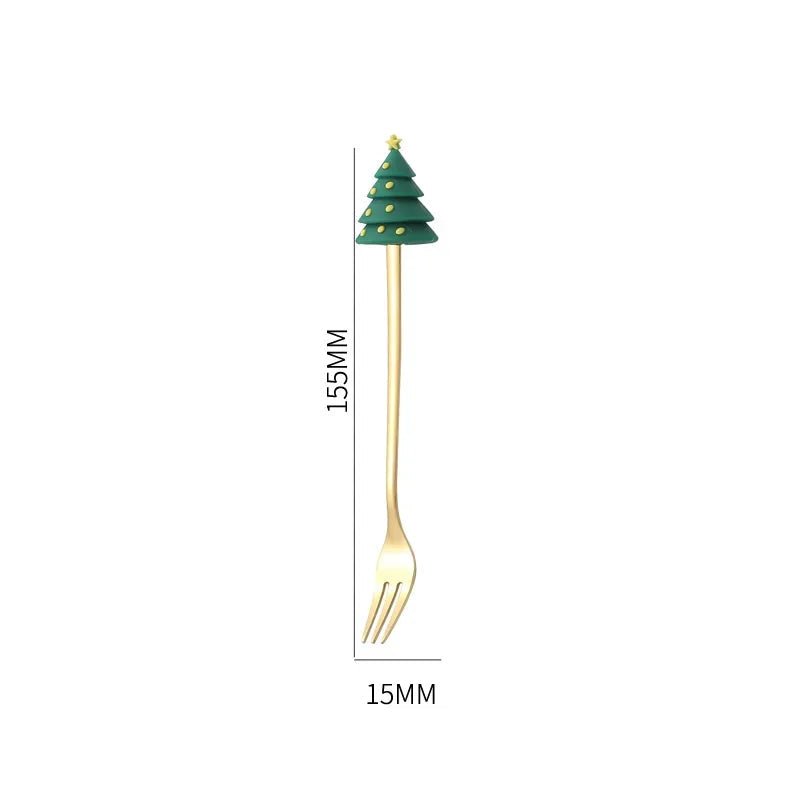 Christmas Spoon & Fork Set - Evergreen Essentials