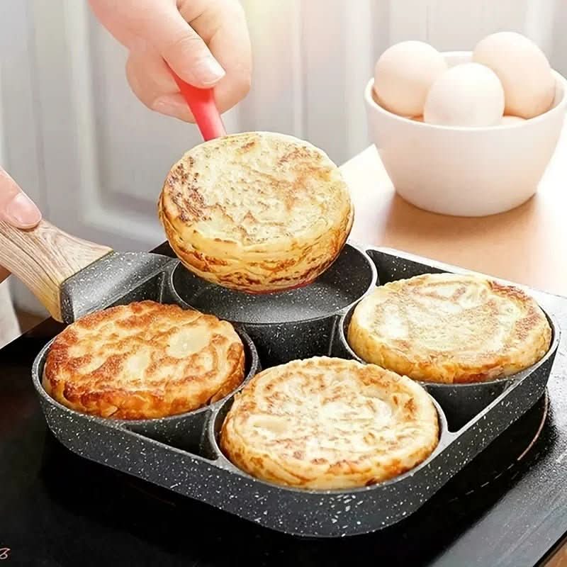 Non-Stick 4-Hole Frying Pan - ChefLux
