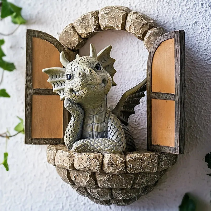 Enchanted Dragon Garden Ornament - Mythic Decor Co.