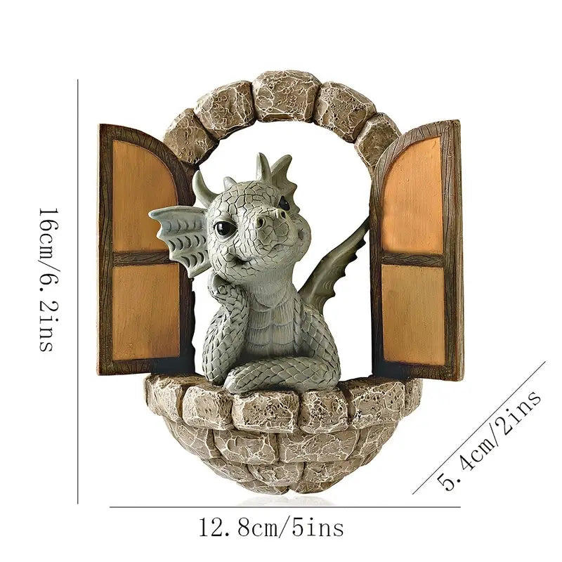 Enchanted Dragon Garden Ornament - Mythic Decor Co.