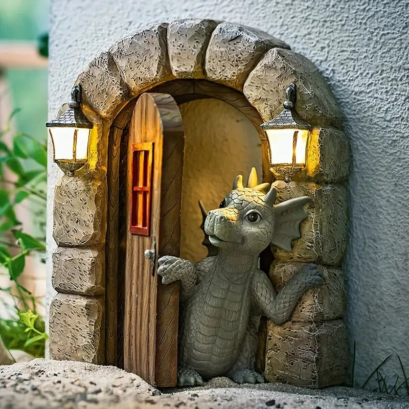 Enchanted Dragon Garden Ornament - Mythic Decor Co.
