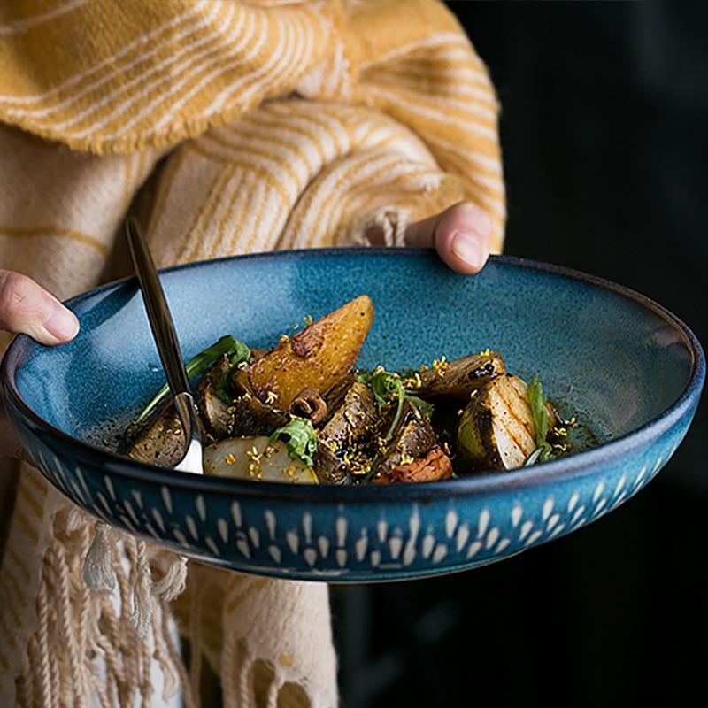 Ceramic Serving Bowl - Azure Home Essentials