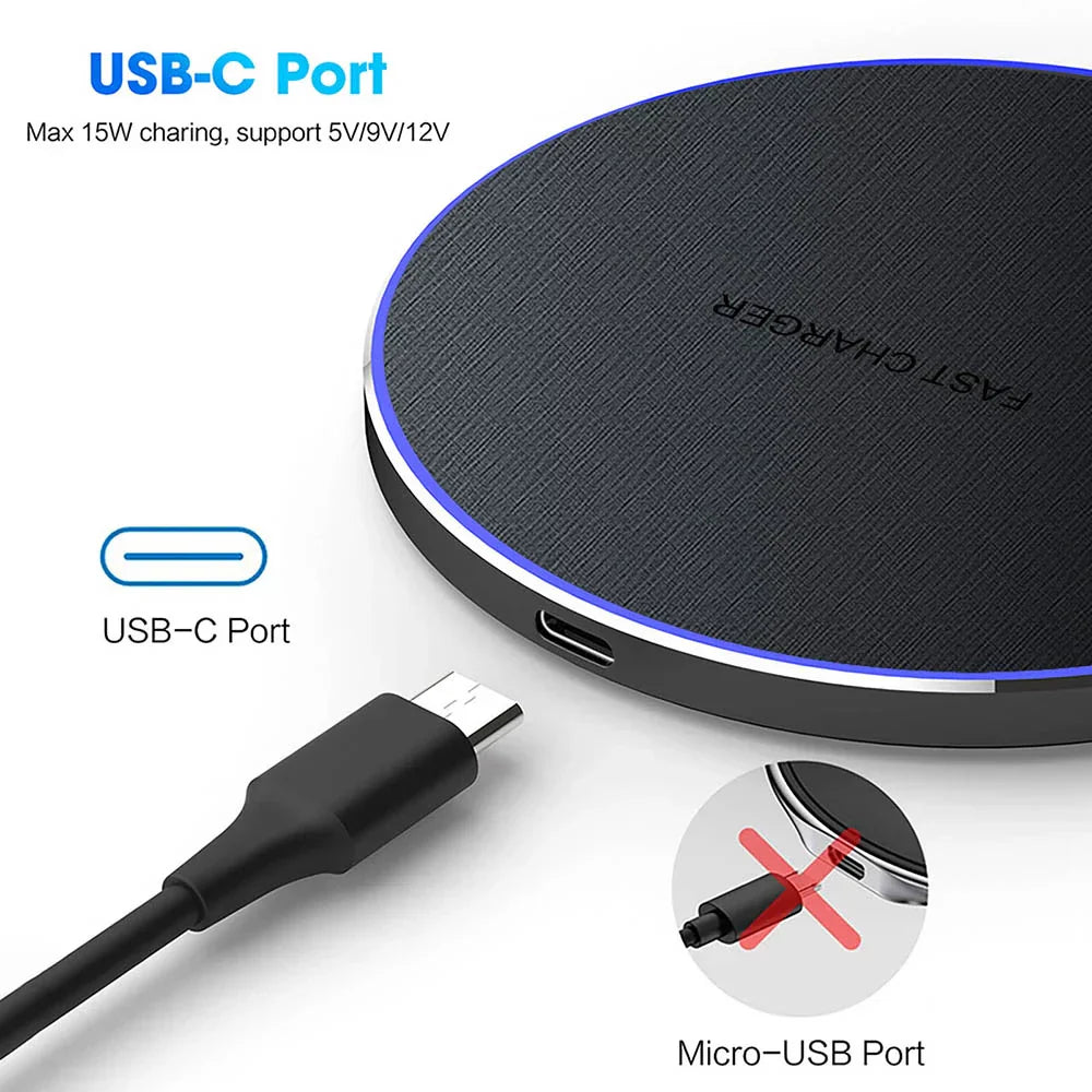 Qi Wireless Charger - LuxeCharge Fast Charging Pad