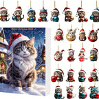 Cat Countdown Calendar - Purrfectly Festive Decor