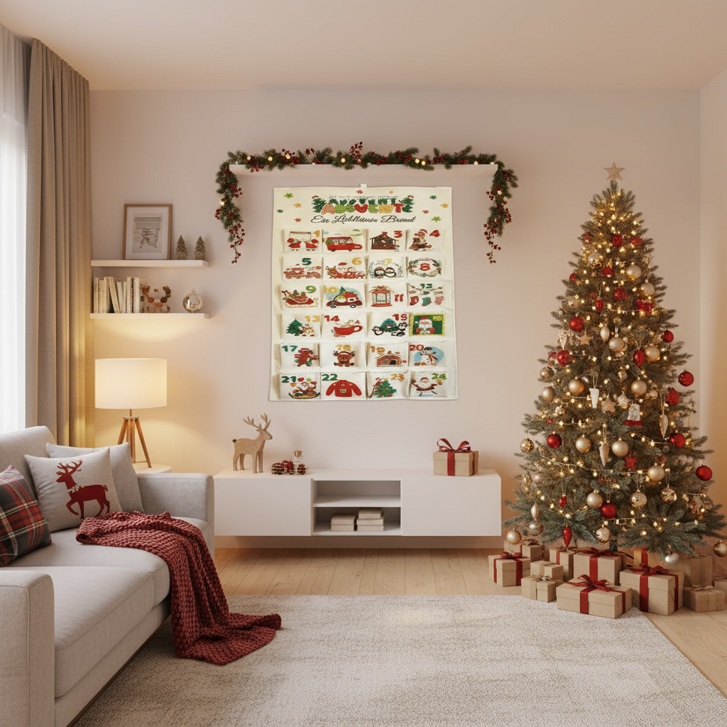 Advent Calendar Kit - JoyfulCrafts with 24 Pockets for DIY Fun