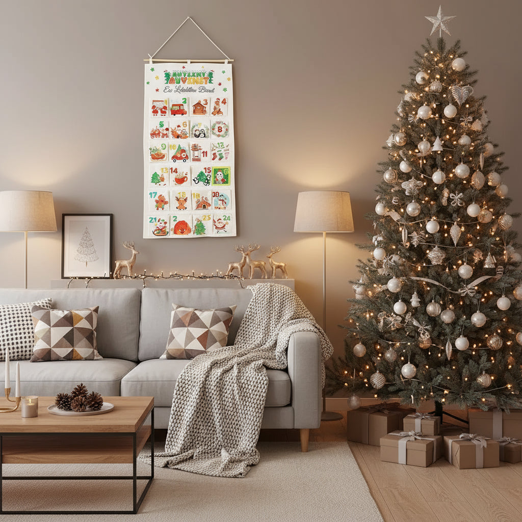Advent Calendar Kit - JoyfulCrafts with 24 Pockets for DIY Fun