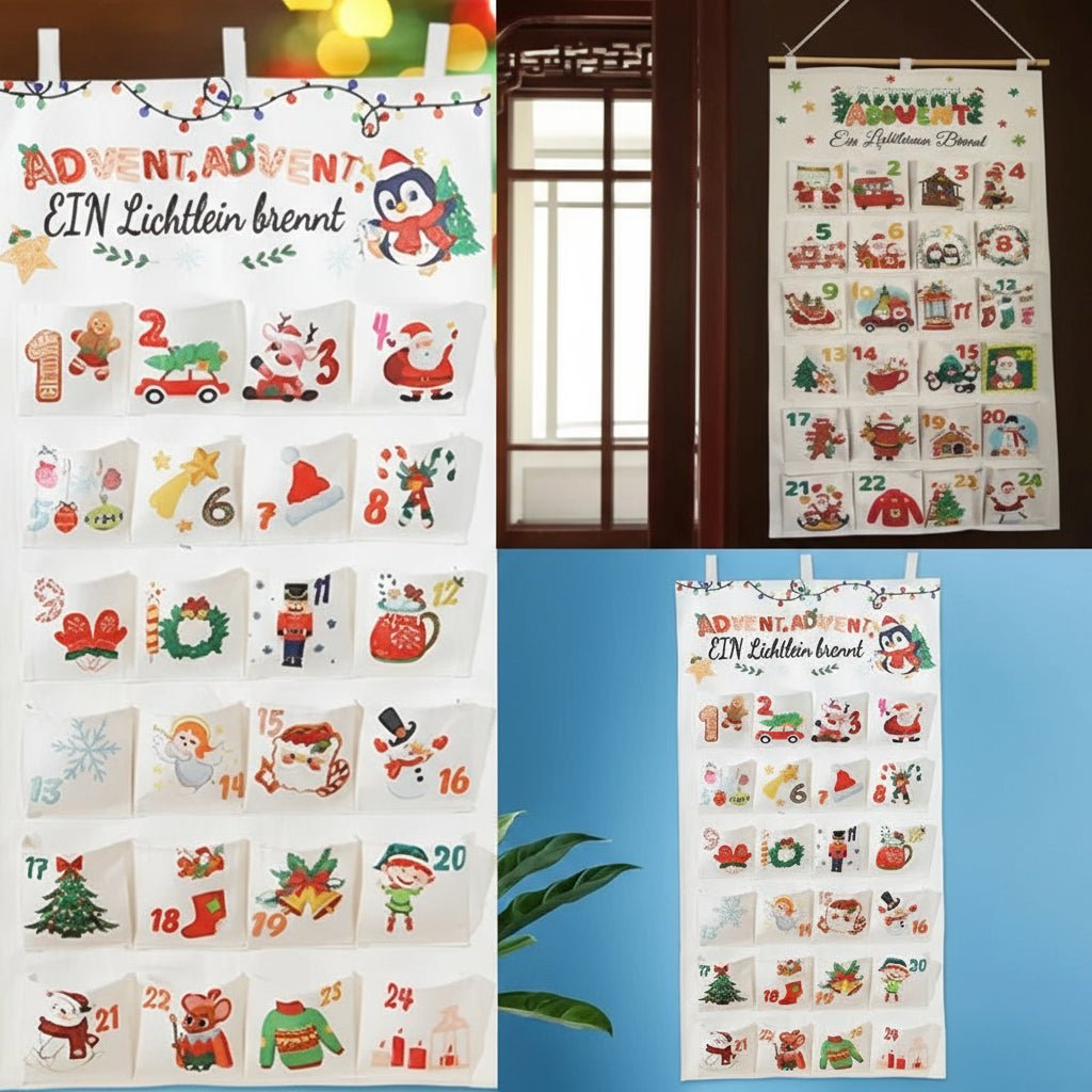 Advent Calendar Kit - JoyfulCrafts with 24 Pockets for DIY Fun