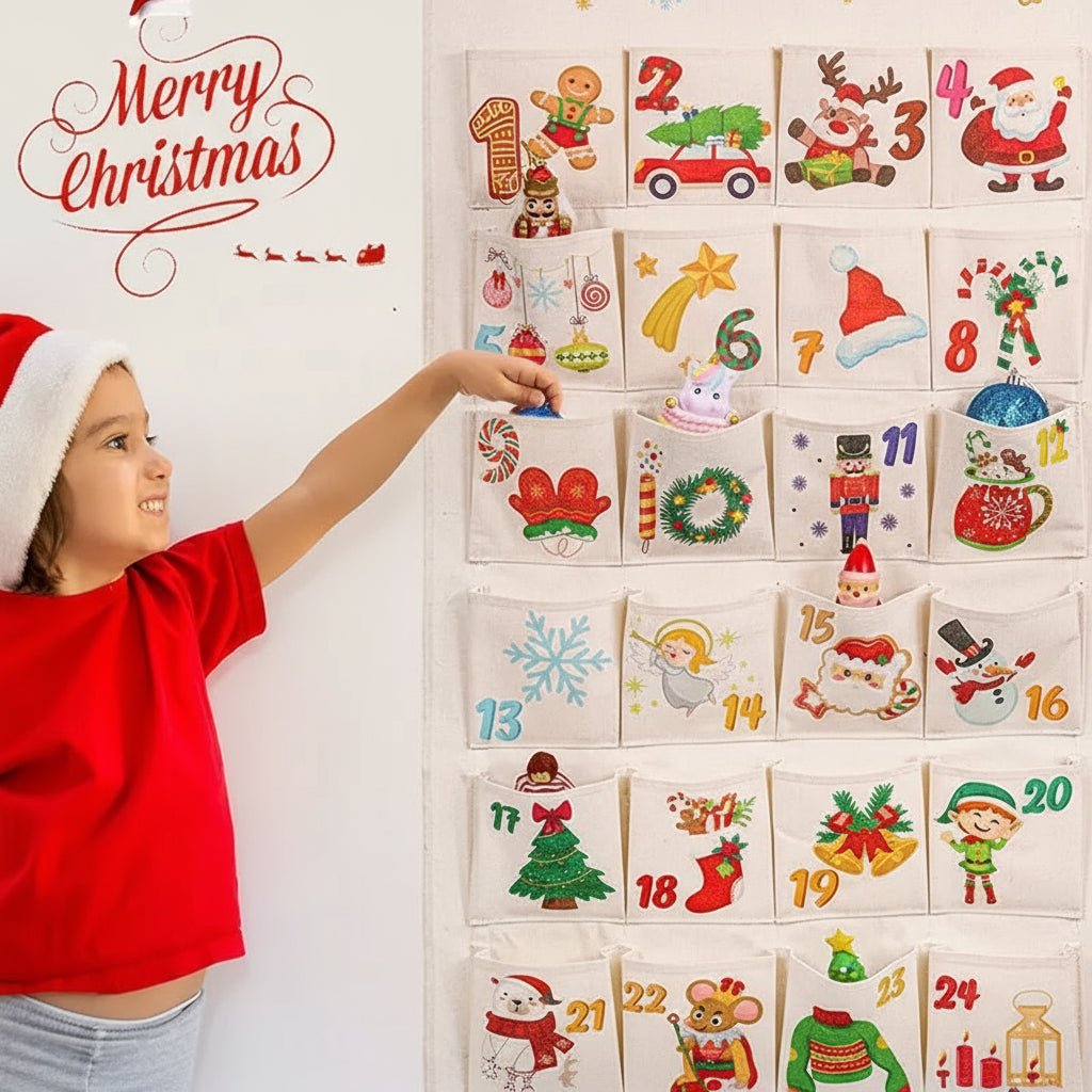 Advent Calendar Kit - JoyfulCrafts with 24 Pockets for DIY Fun