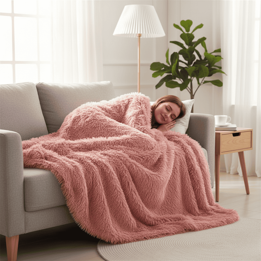 Faux Fur Blanket - LuxeNest Cozy Touch