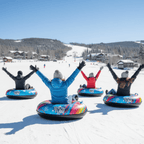 Snow Tube - FrostWave Inflatable with Sturdy Handles