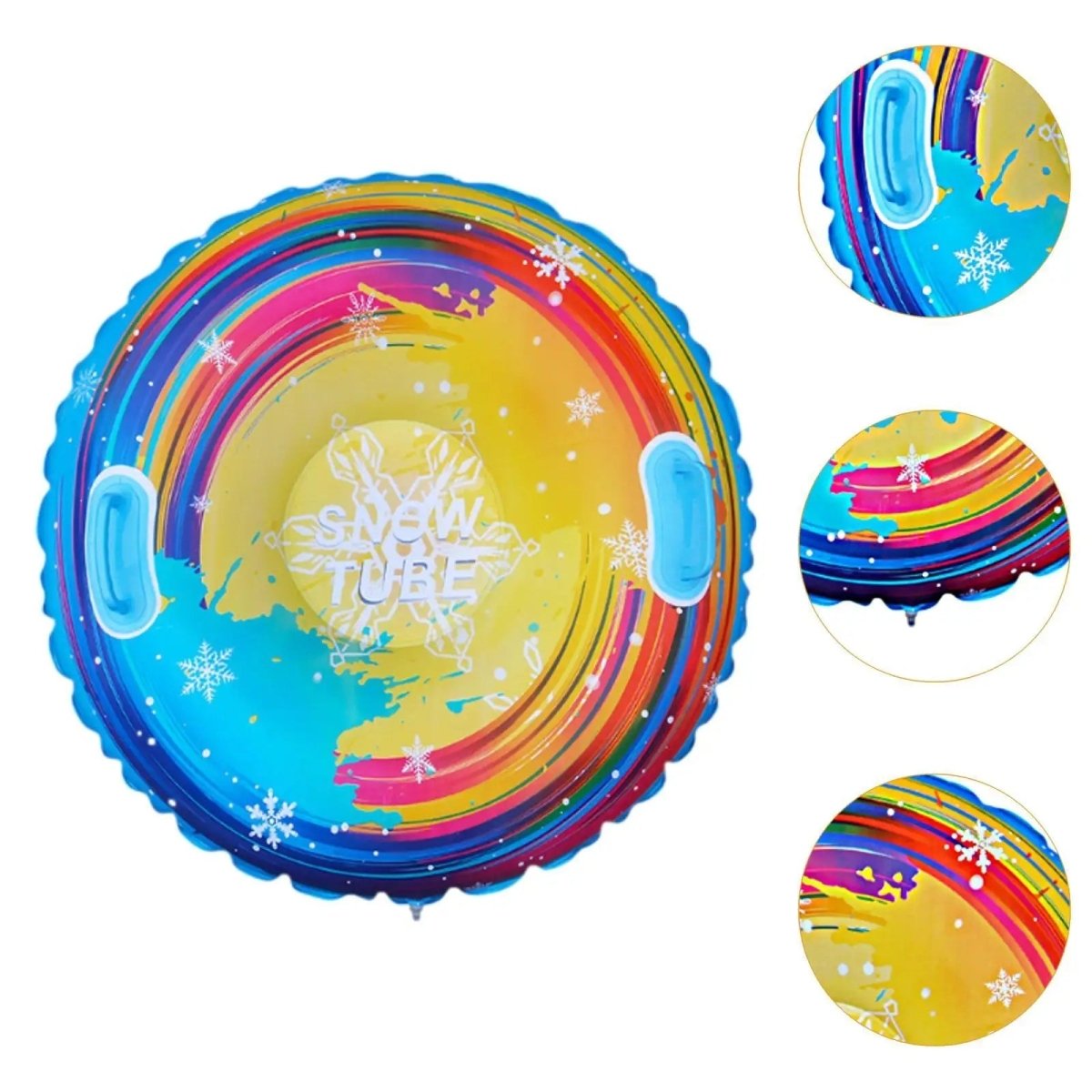 Snow Tube - FrostWave Inflatable with Sturdy Handles
