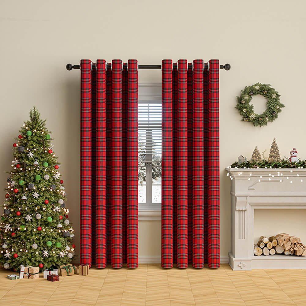 Checkered Thermal Curtains - LuxeHome Decor
