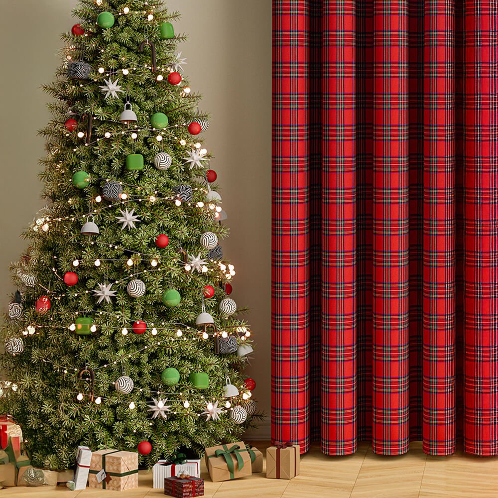 Checkered Thermal Curtains - LuxeHome Decor