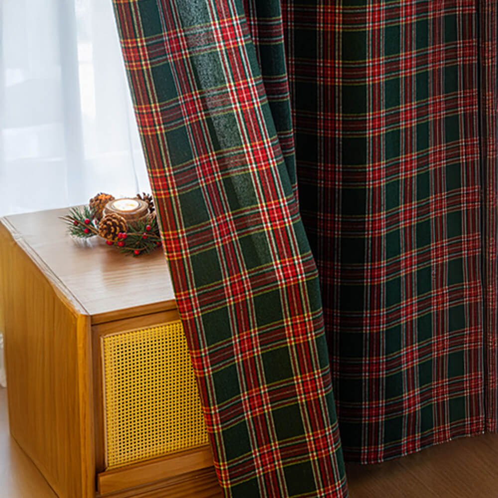 Checkered Thermal Curtains - LuxeHome Decor