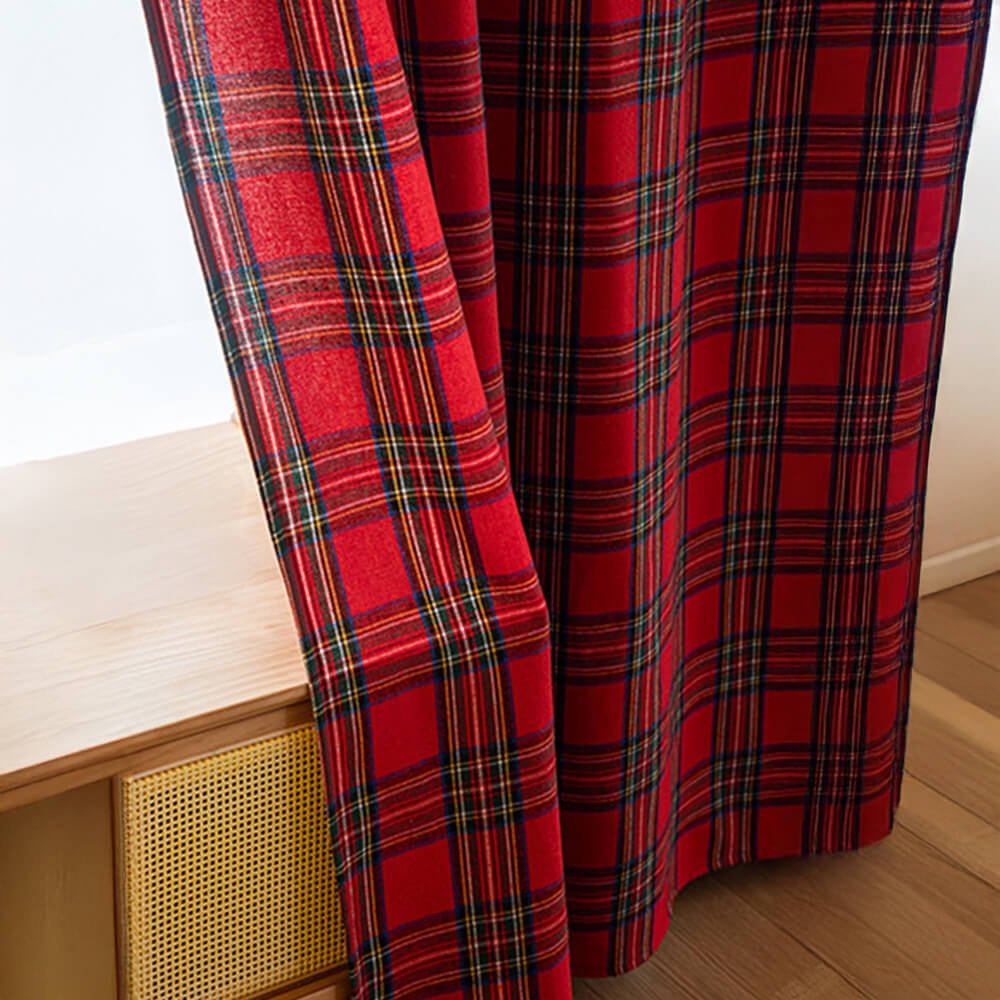 Checkered Thermal Curtains - LuxeHome Decor