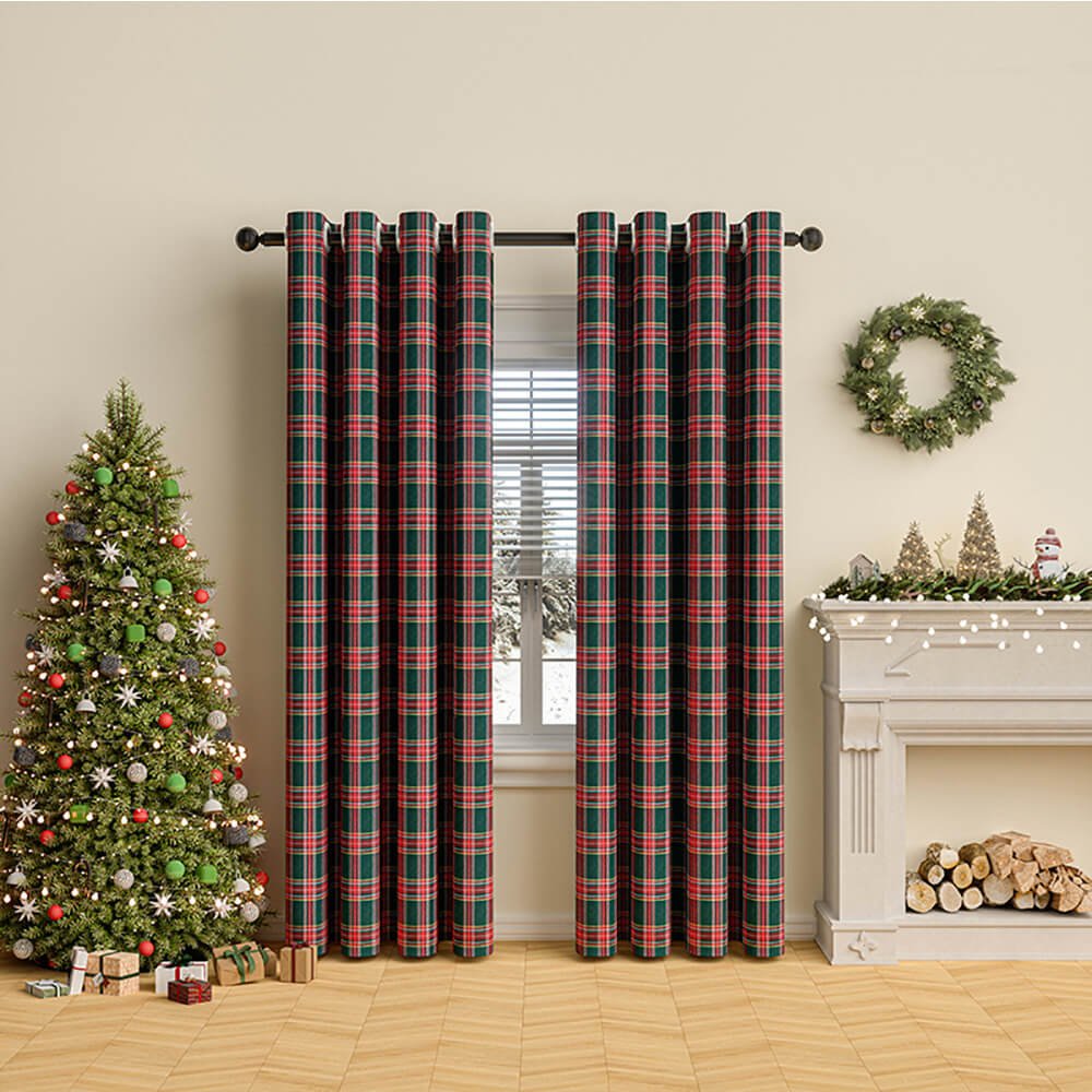 Checkered Thermal Curtains - LuxeHome Decor