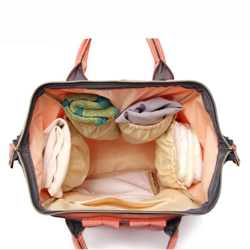 Diaper Backpack - LuxeMommy with Insulated Pockets