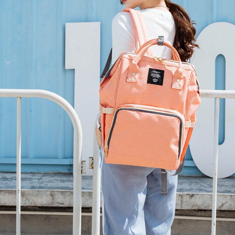 Diaper Backpack - LuxeMommy with Insulated Pockets