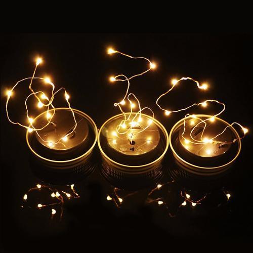 Solar Powered LED Fairy Light Mason Jars - LuminaGlow
