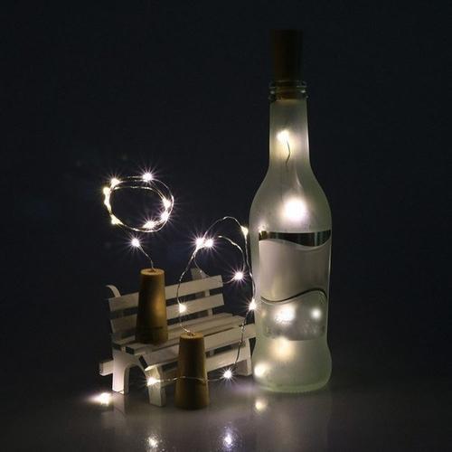 Solar Wine Bottle LED Light String - Luminara Luxe