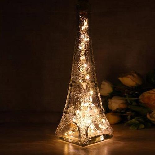 Solar Wine Bottle LED Light String - Luminara Luxe
