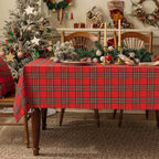 Checkered Tablecloth - LuxeHome Essentials, Washable Polyester