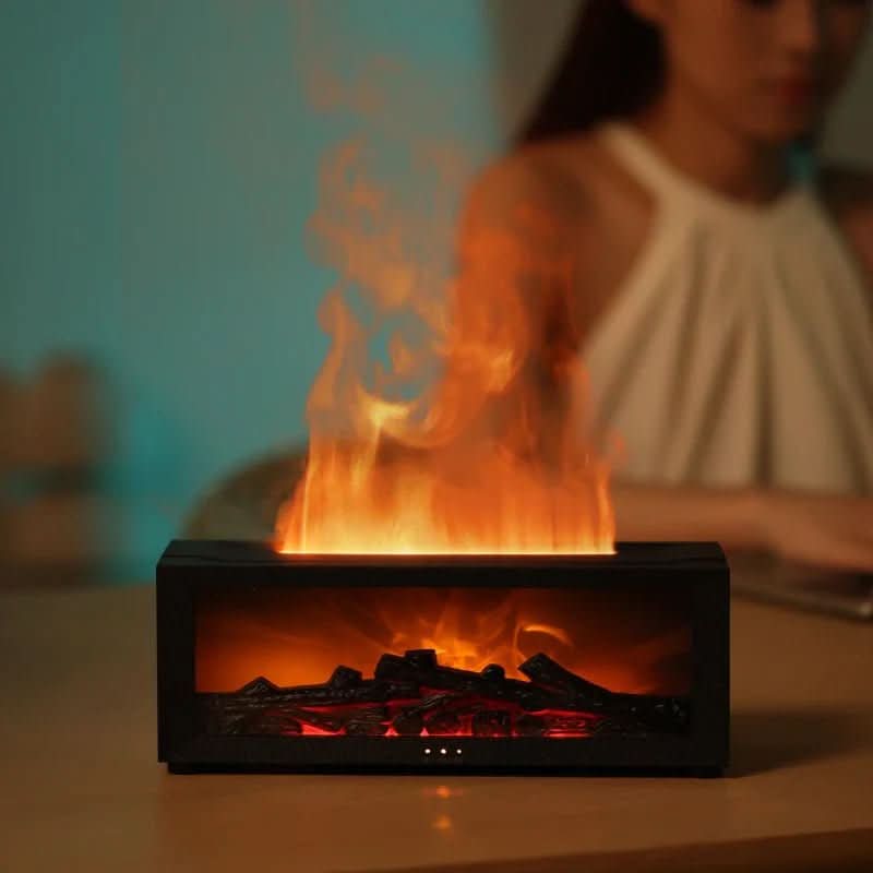 Aromatherapy Humidifier with Flame Effect - LuxeMist