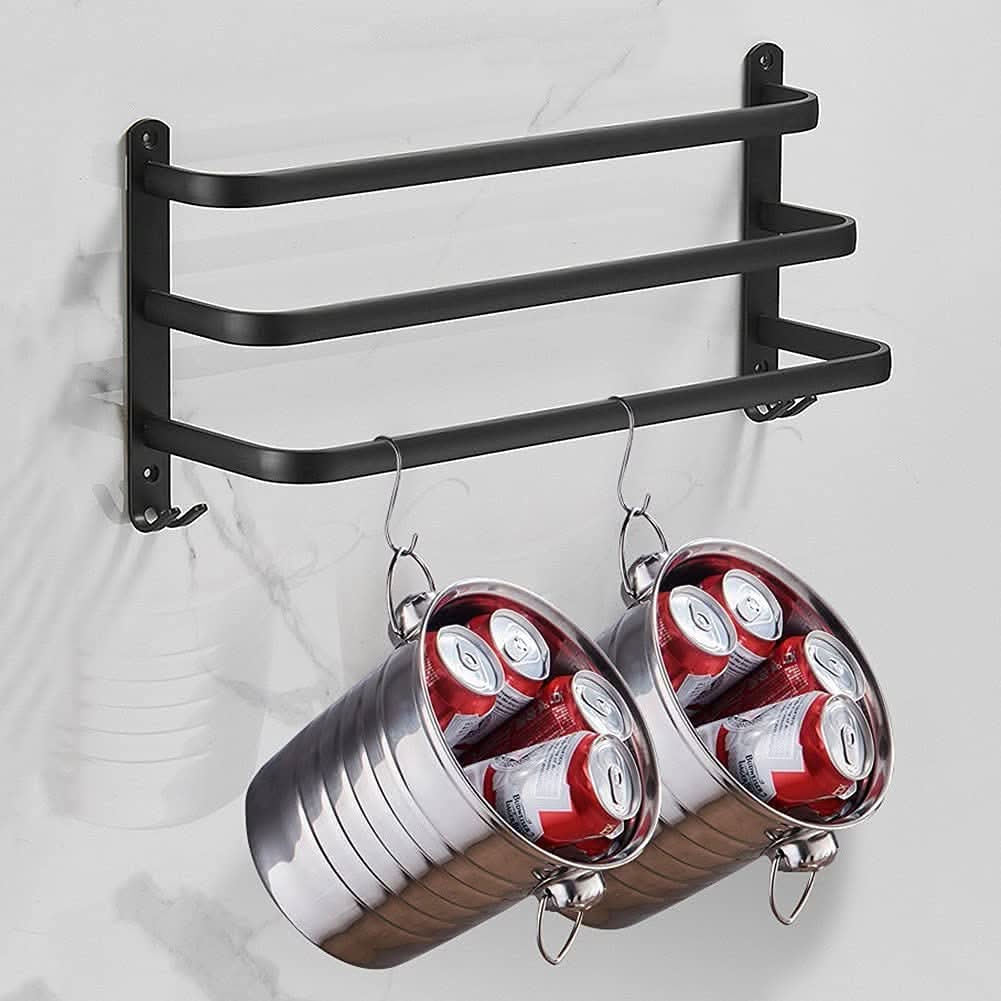 Aluminum Wall-Mounted Bathroom Shelf - LuxeHome