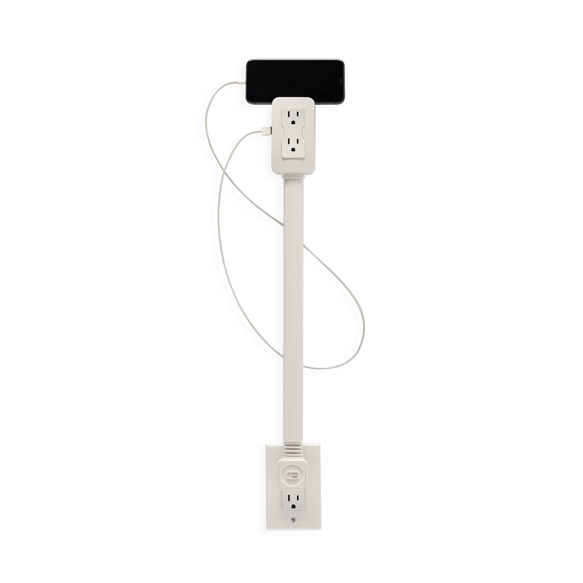 PowerPlug™ FlexiReach Outlet Extender with 4 USB Ports