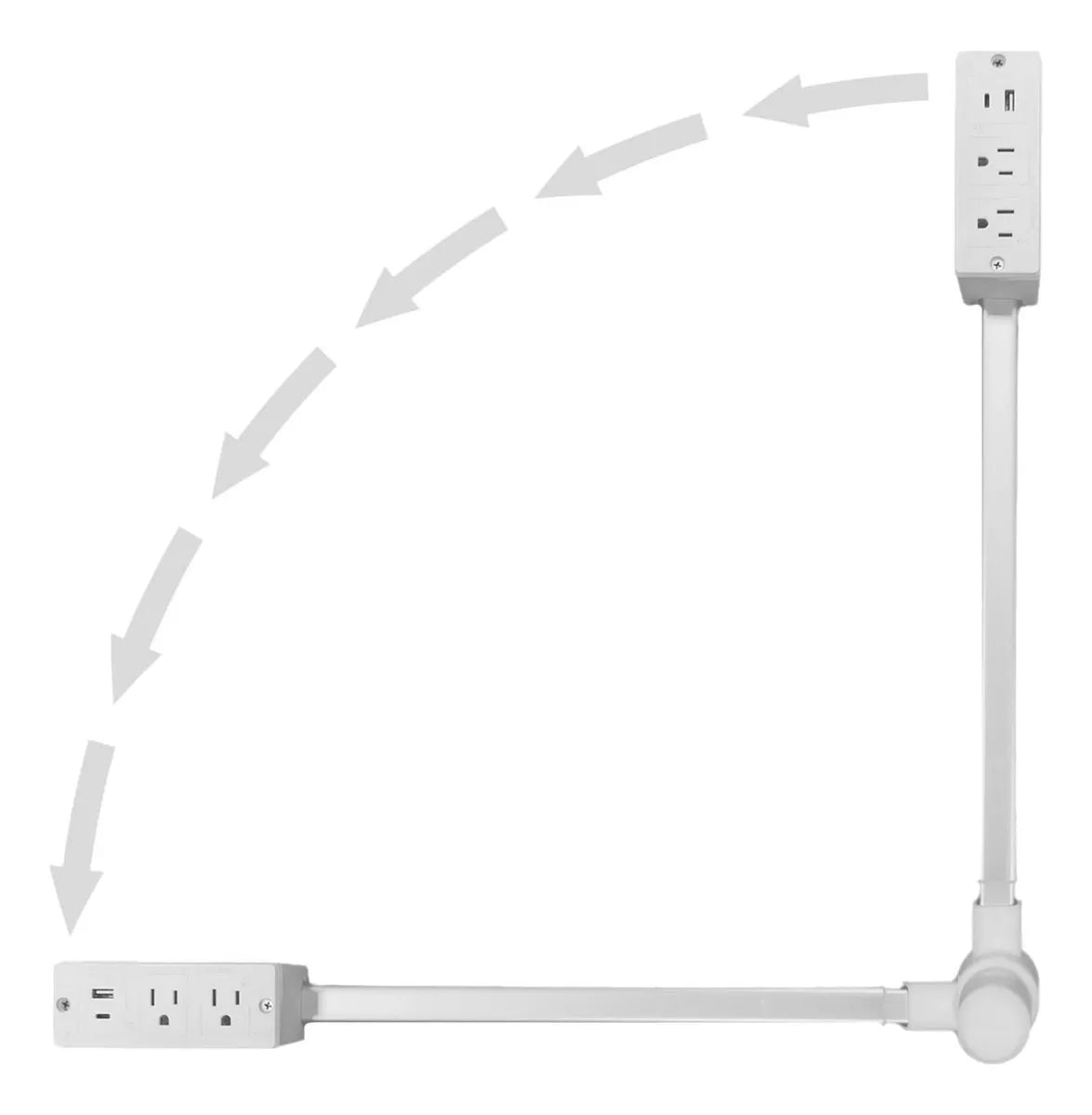 PowerPlug™ FlexiReach Outlet Extender with 4 USB Ports