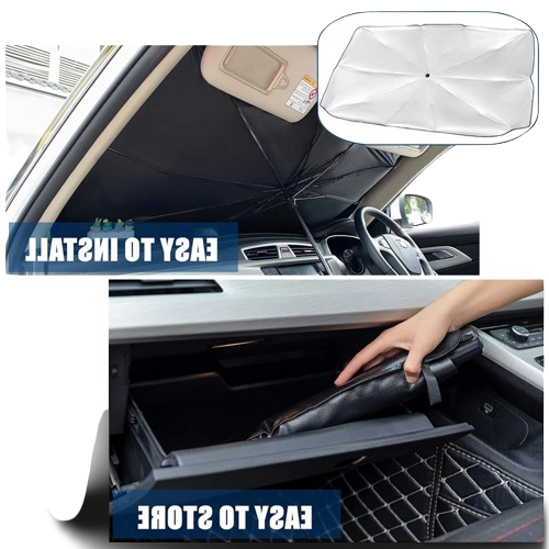 UV-Blocking Foldable Car Sunshade - LuxeShield
