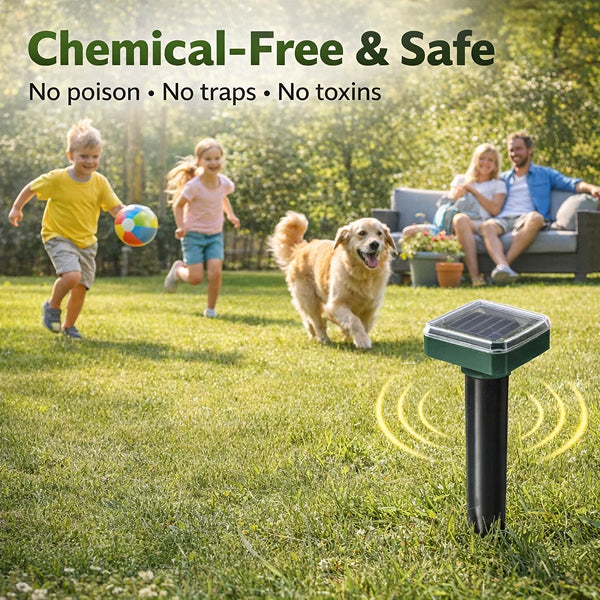 Solar Snake Repeller Stake - EcoGuard Solutions