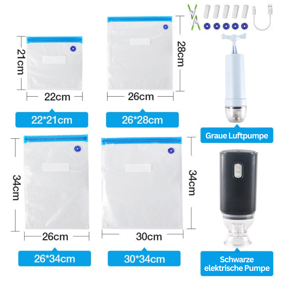 Vacuum Sealer Bags - FreshSeal Pro, 10 Reusable & Durable