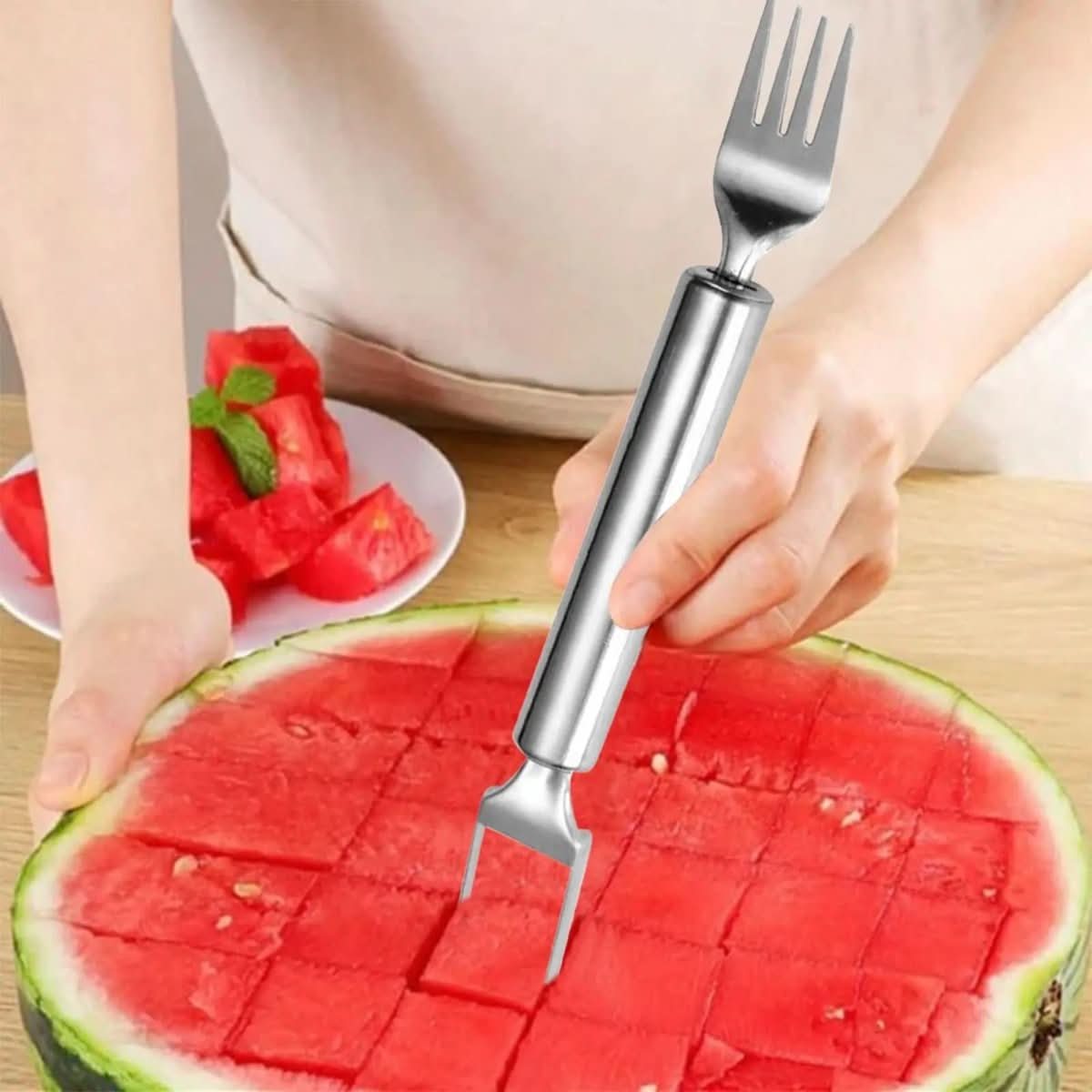 Fruit Cutter with Fork - FreshSlice Essentials