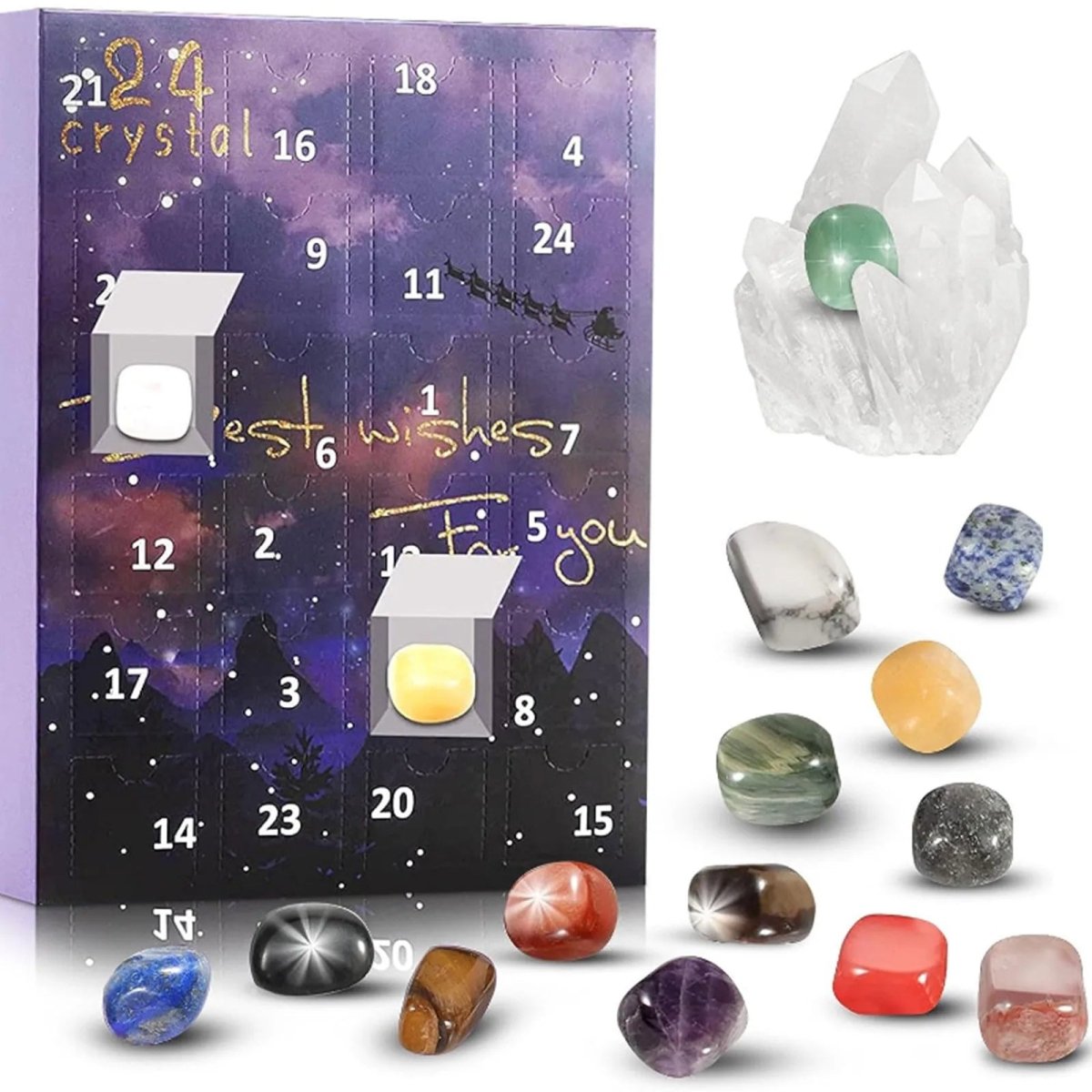 Crystal Advent Calendar - GemAura 24-Day Festive Collection