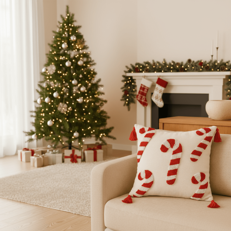 Velvet Christmas Pillowcase - CozyNest